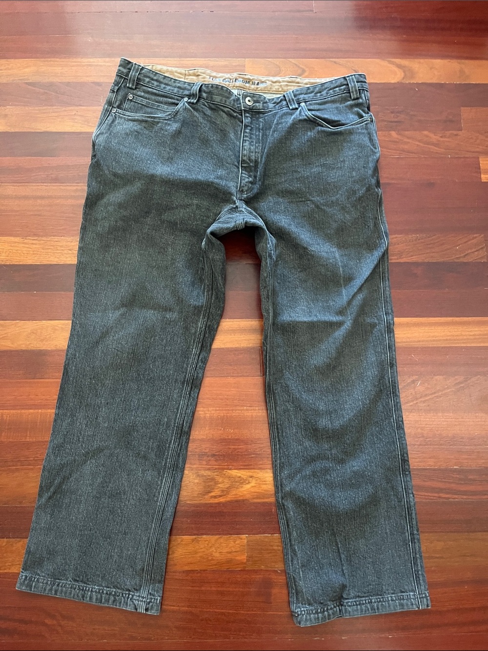 Mens 44x32 Duluth Flex Ballroom Jeans Gray